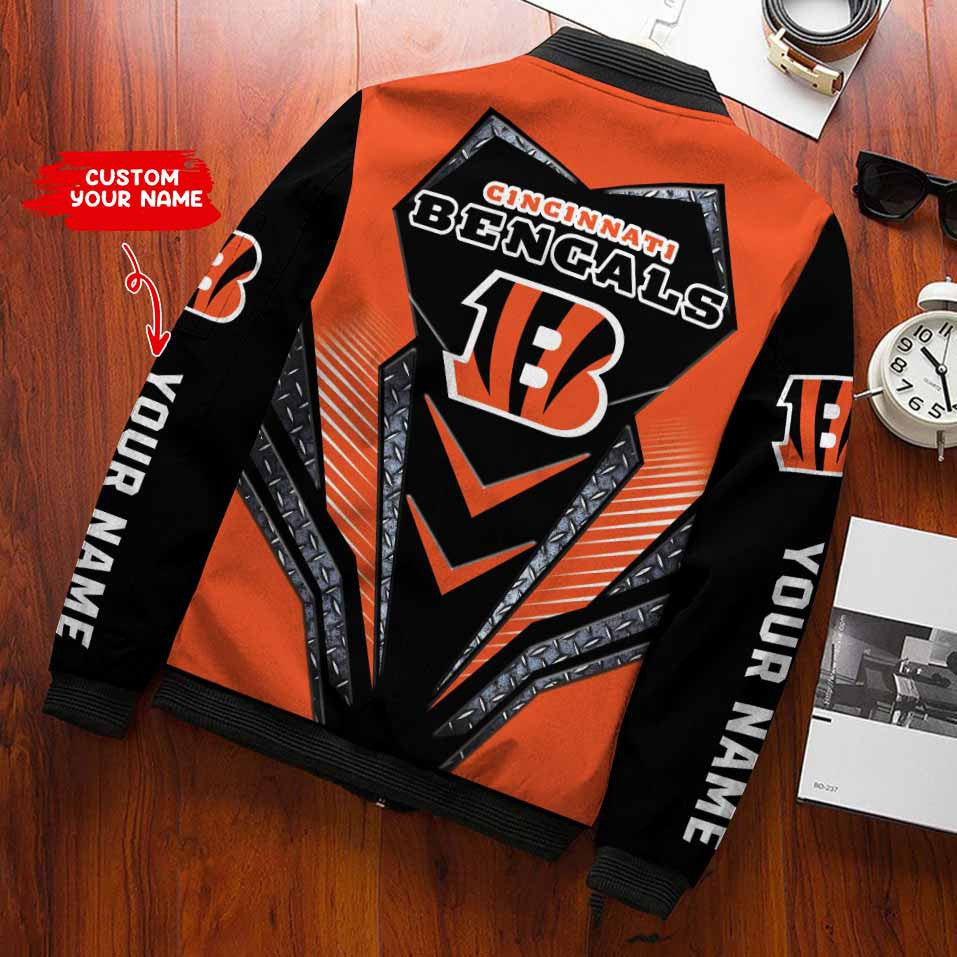 Cincinnati Bengals Personalized Bomber Jacket BG513