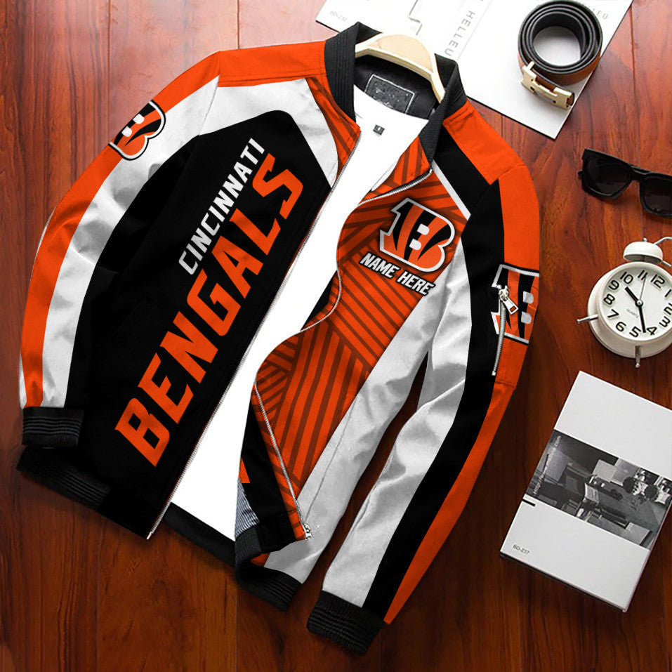 Cincinnati Bengals Personalized Bomber Jacket BG527