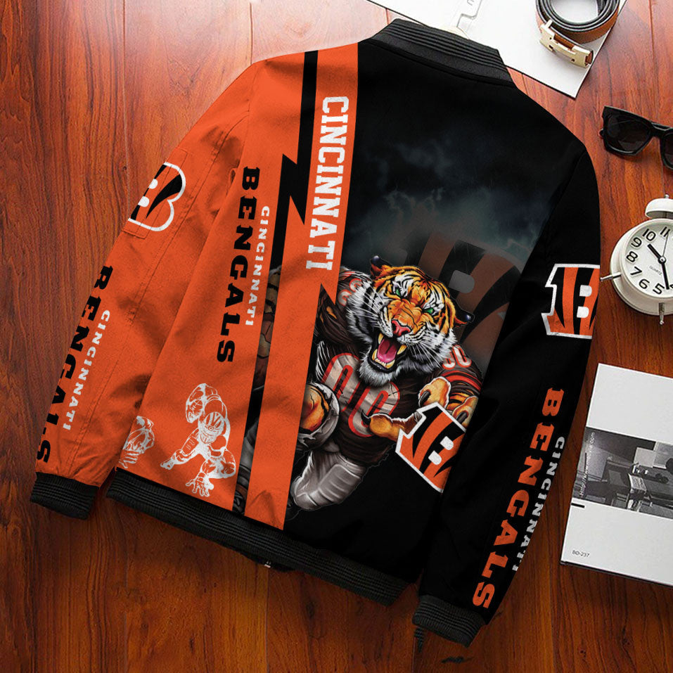 Cincinnati Bengals Personalized Bomber Jacket BG534