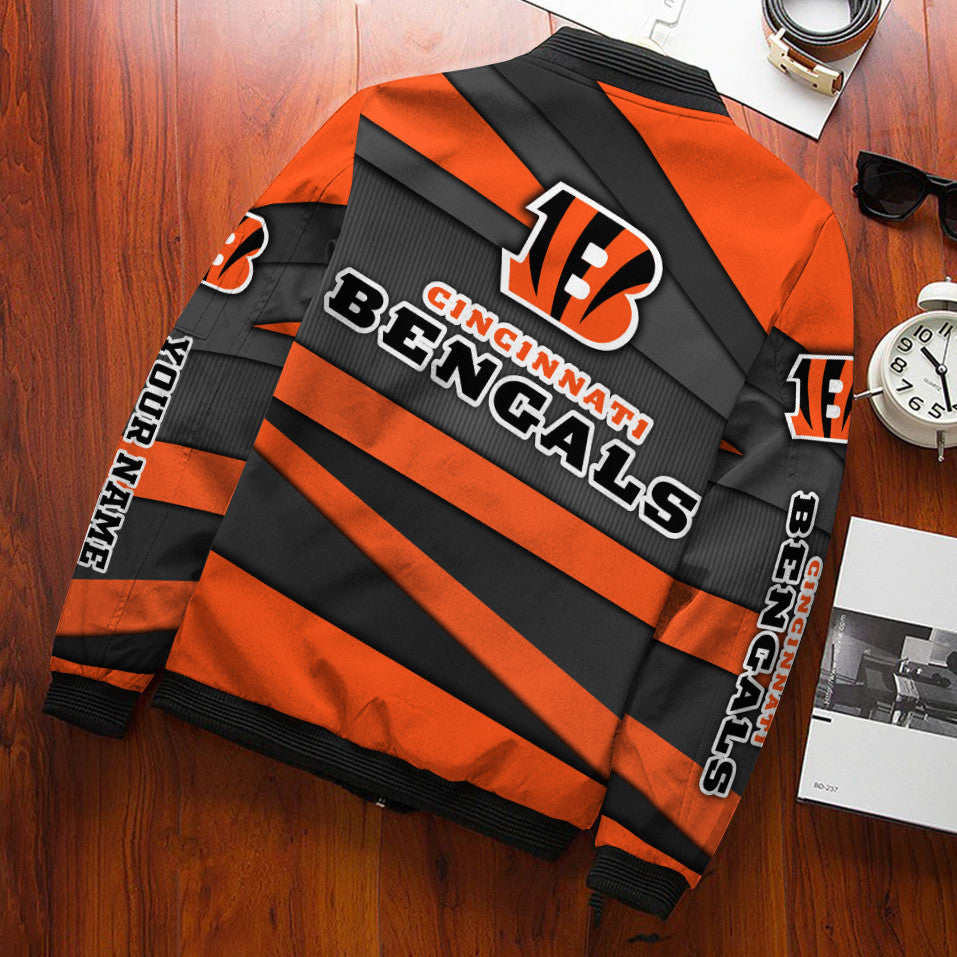 Cincinnati Bengals Personalized Bomber Jacket BG543