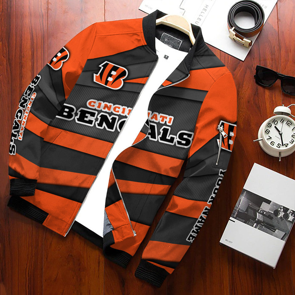 Cincinnati Bengals Personalized Bomber Jacket BG543