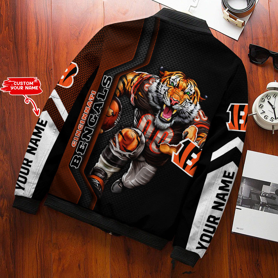 Cincinnati Bengals Personalized Bomber Jacket BG557