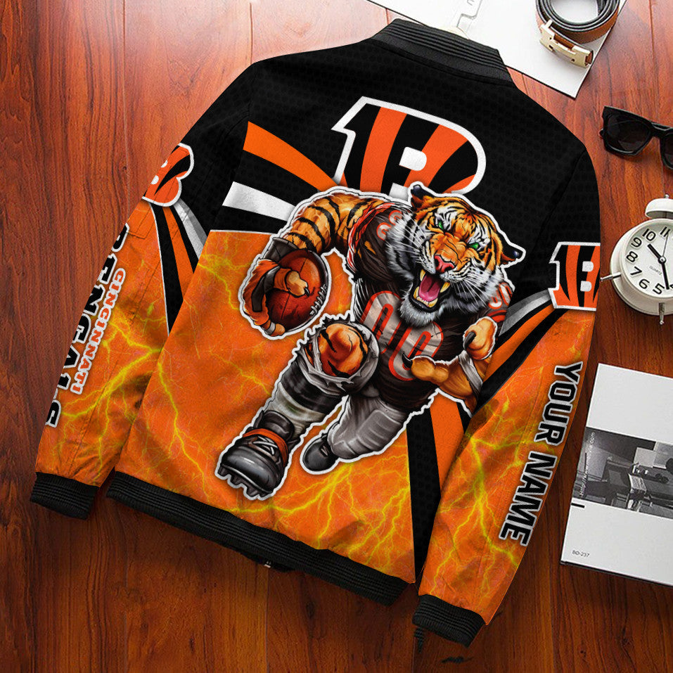 Cincinnati Bengals Personalized Bomber Jacket BG563
