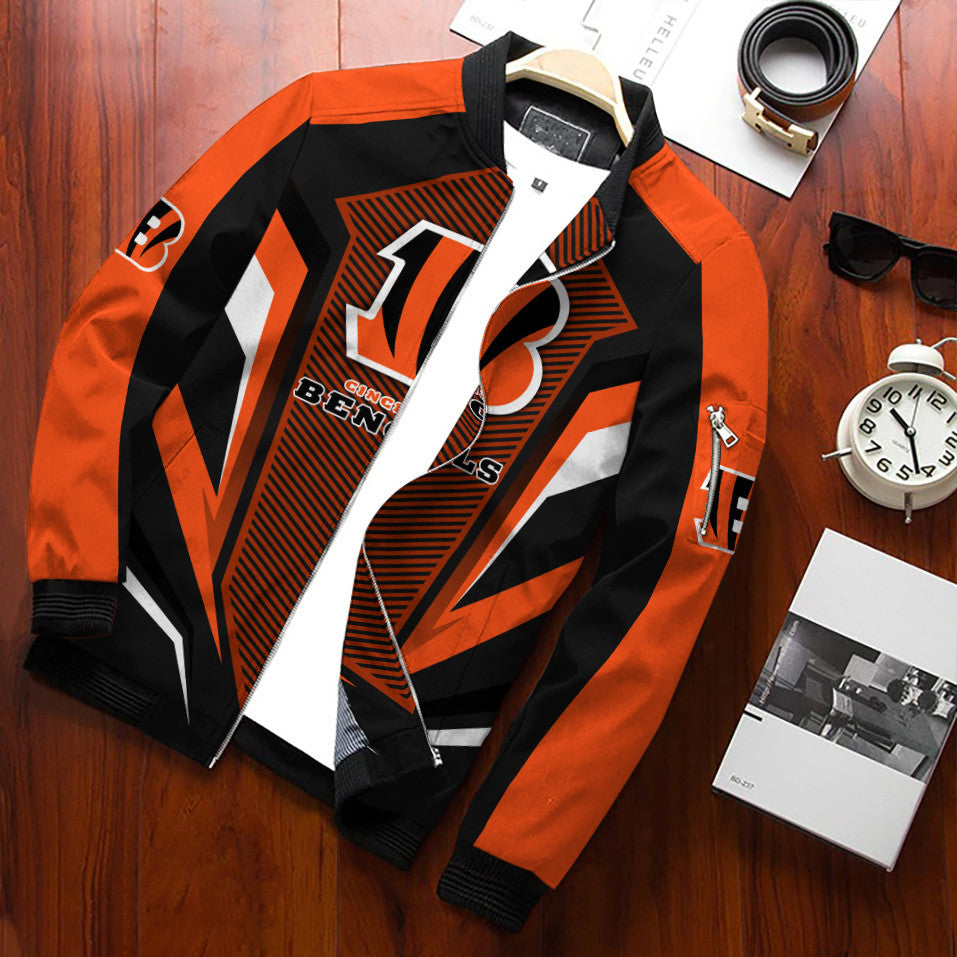 Cincinnati Bengals Personalized Bomber Jacket BG681