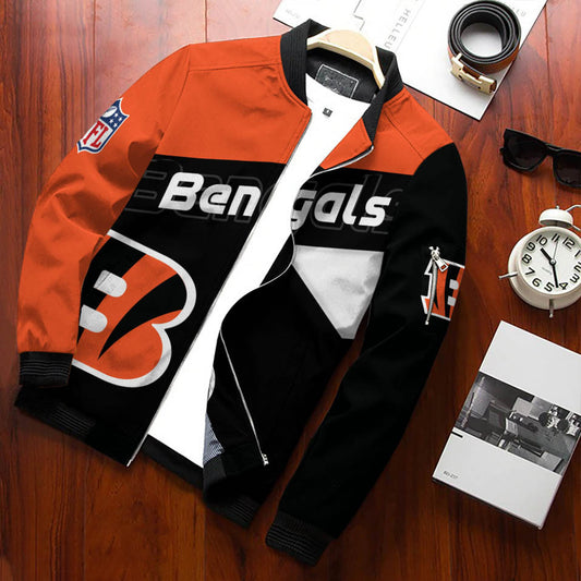 Cincinnati Bengals Personalized Bomber Jacket BG686