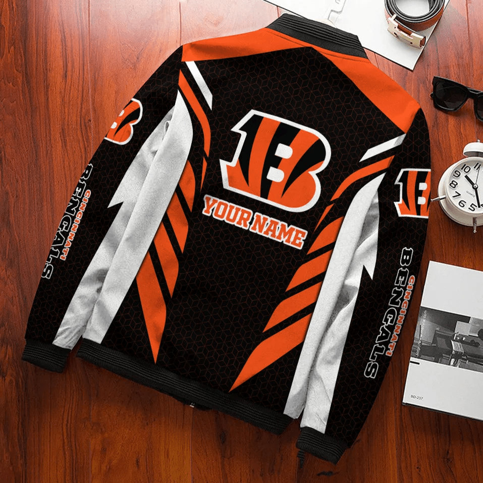 Cincinnati Bengals Personalized Bomber Jacket BG718