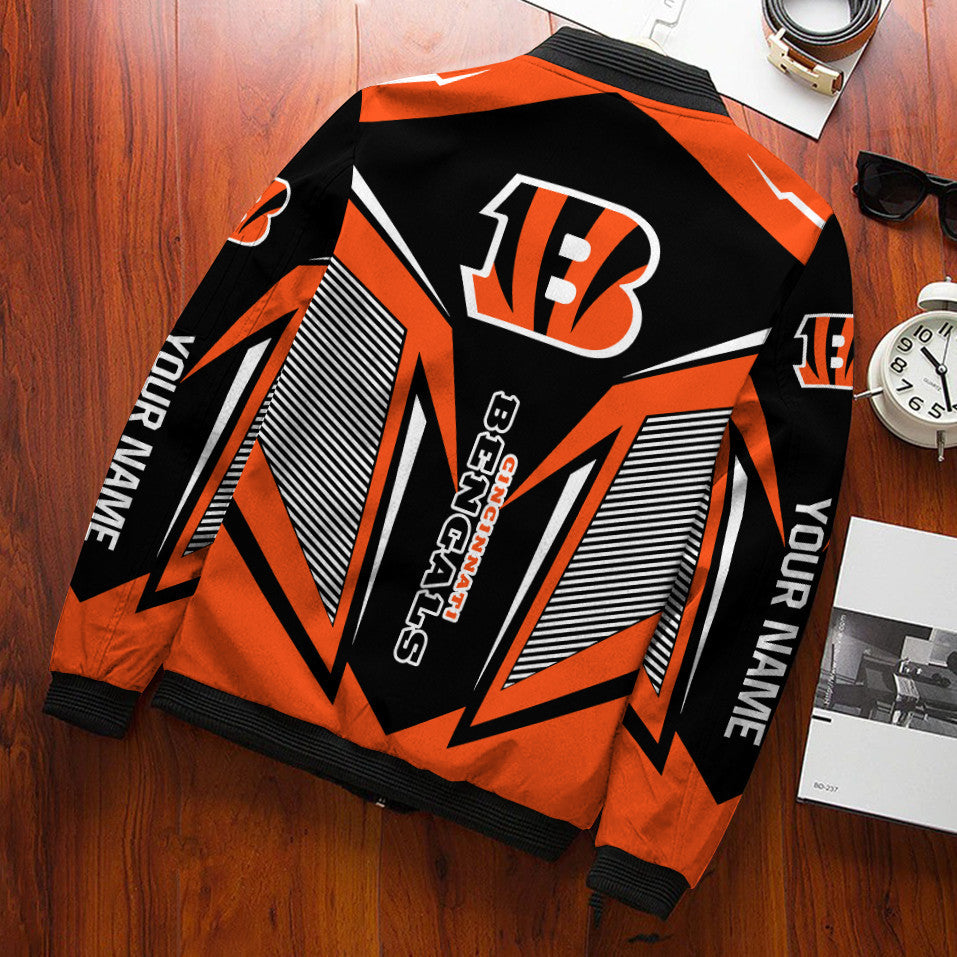 Cincinnati Bengals Personalized Bomber Jacket BG727