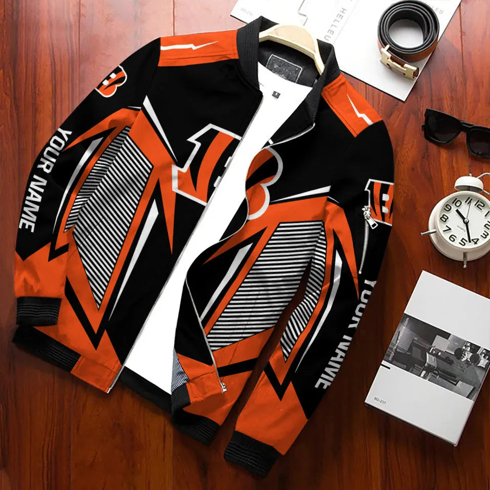 Cincinnati Bengals Personalized Bomber Jacket BG727