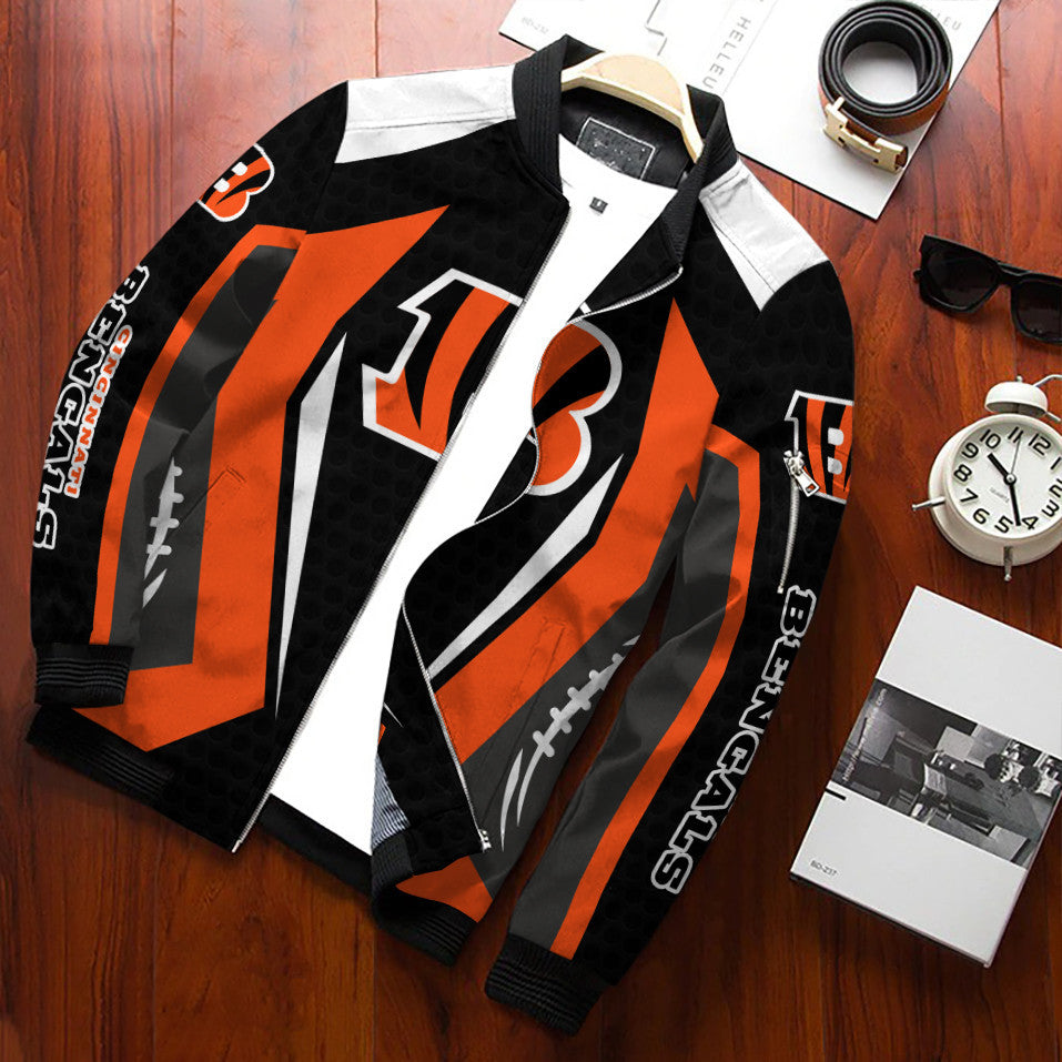 Cincinnati Bengals Personalized Bomber Jacket BG735