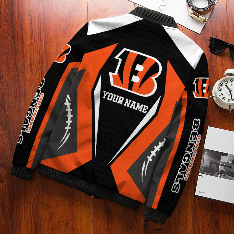 Cincinnati Bengals Personalized Bomber Jacket BG735