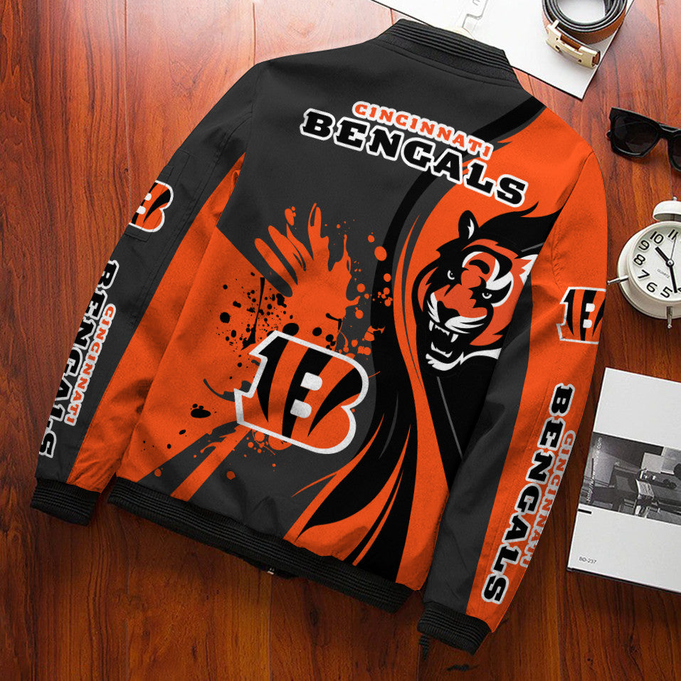 Cincinnati Bengals Personalized Bomber Jacket BG807
