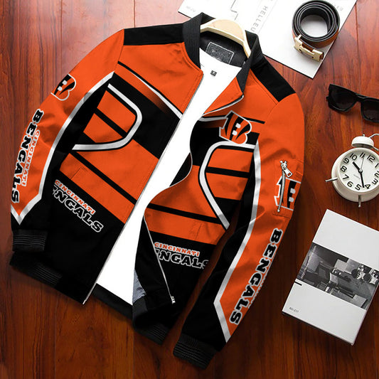 Cincinnati Bengals Personalized Bomber Jacket BG833