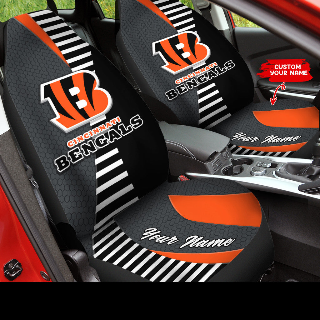 Cincinnati Bengals Personalized Car Seat Covers BG274