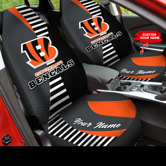 Cincinnati Bengals Personalized Car Seat Covers BG274