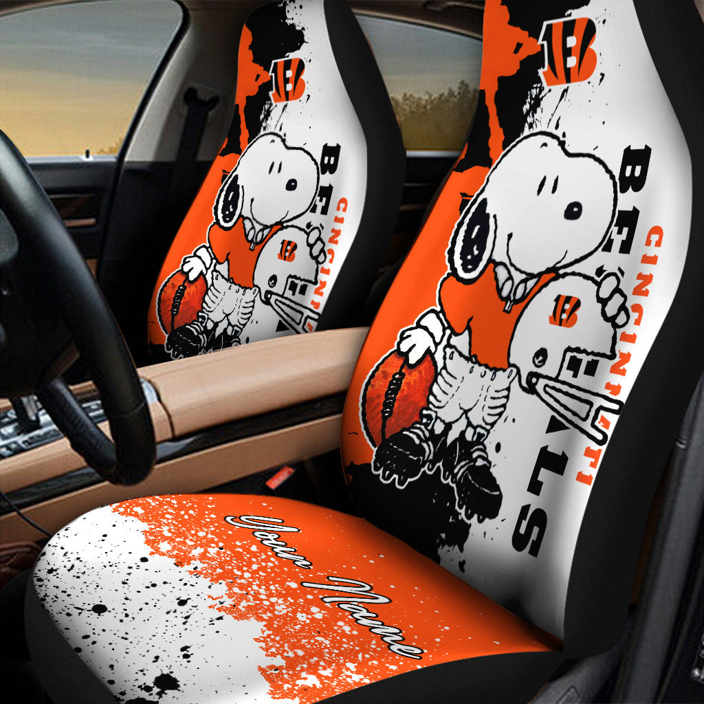 Cincinnati Bengals Personalized Car Seat Covers BG299