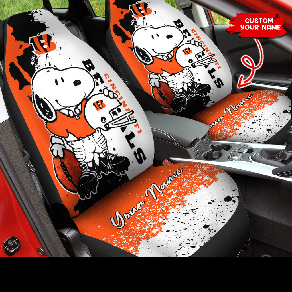 Cincinnati Bengals Personalized Car Seat Covers BG299