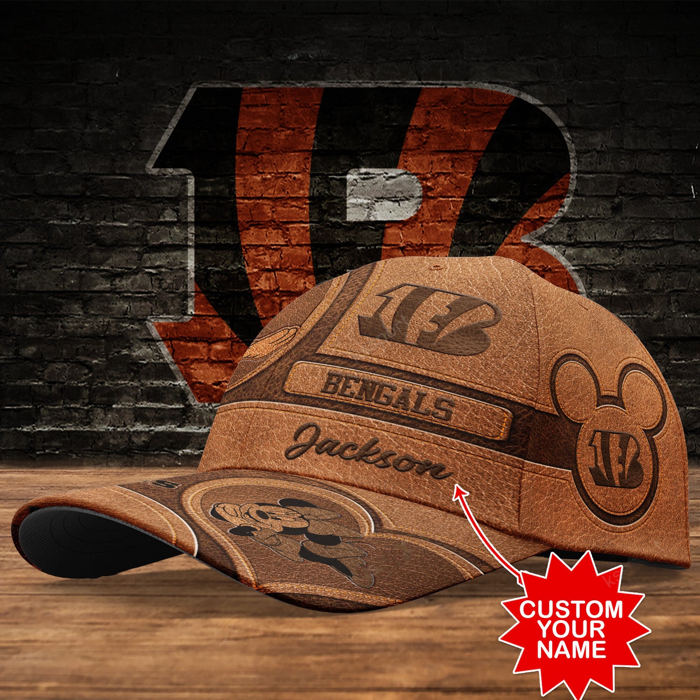 Cincinnati Bengals Personalized Classic Cap BB488