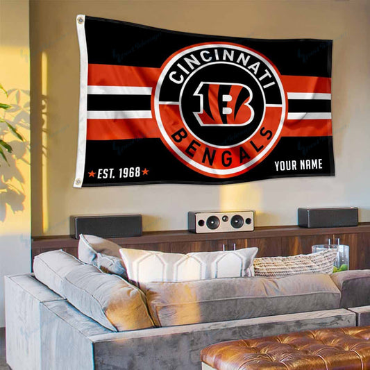 Cincinnati Bengals Personalized Flag 173