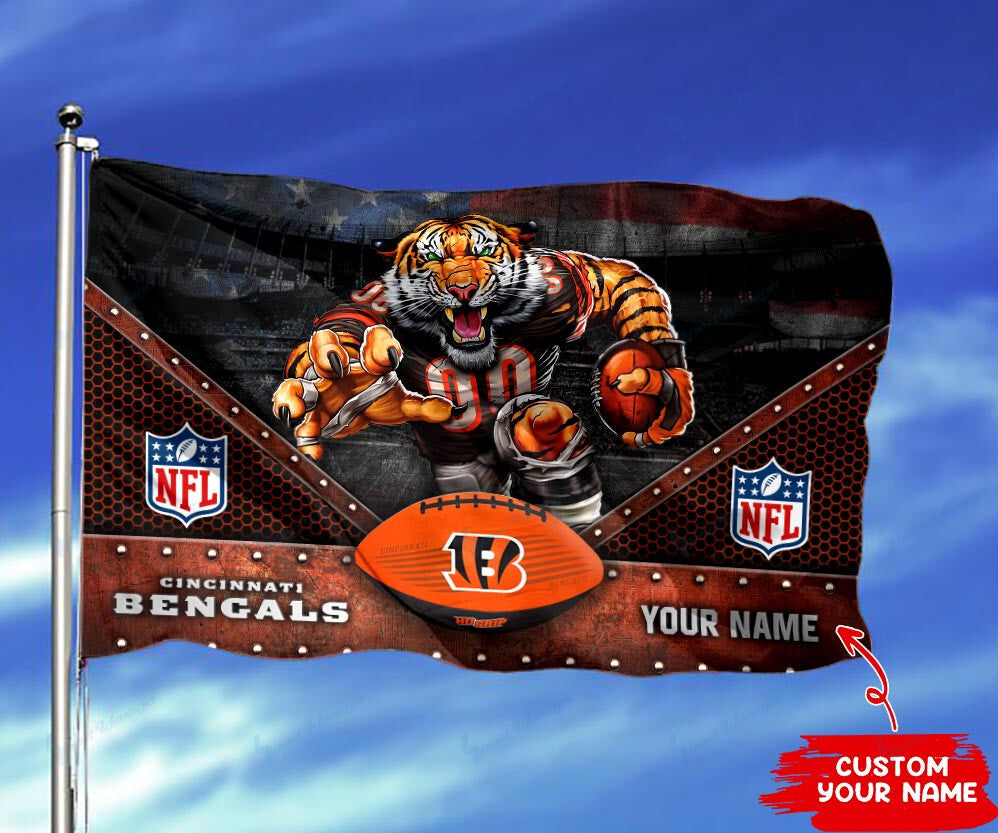 Cincinnati Bengals Personalized Flag 204