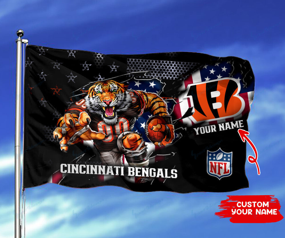 Cincinnati Bengals Personalized Flag 273
