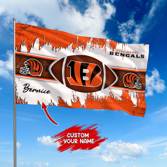 Cincinnati Bengals Personalized Flag 379