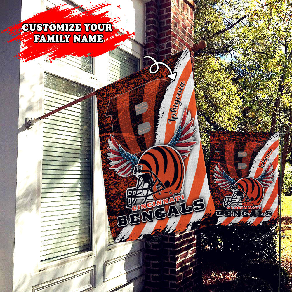 Cincinnati Bengals Personalized Flag 448
