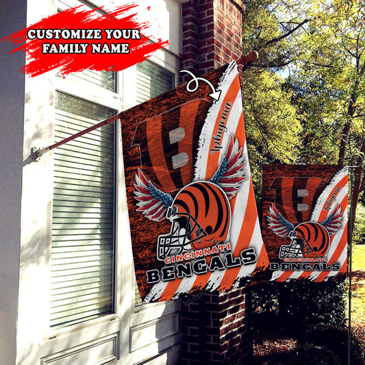 Cincinnati Bengals Personalized Flag 448