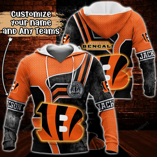 Cincinnati Bengals Personalized Hoodie BG890