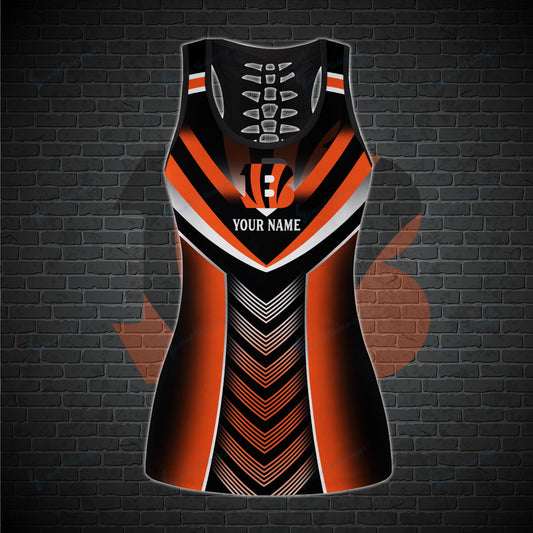 Cincinnati Bengals Personalized Leggings And Tank Top BG07