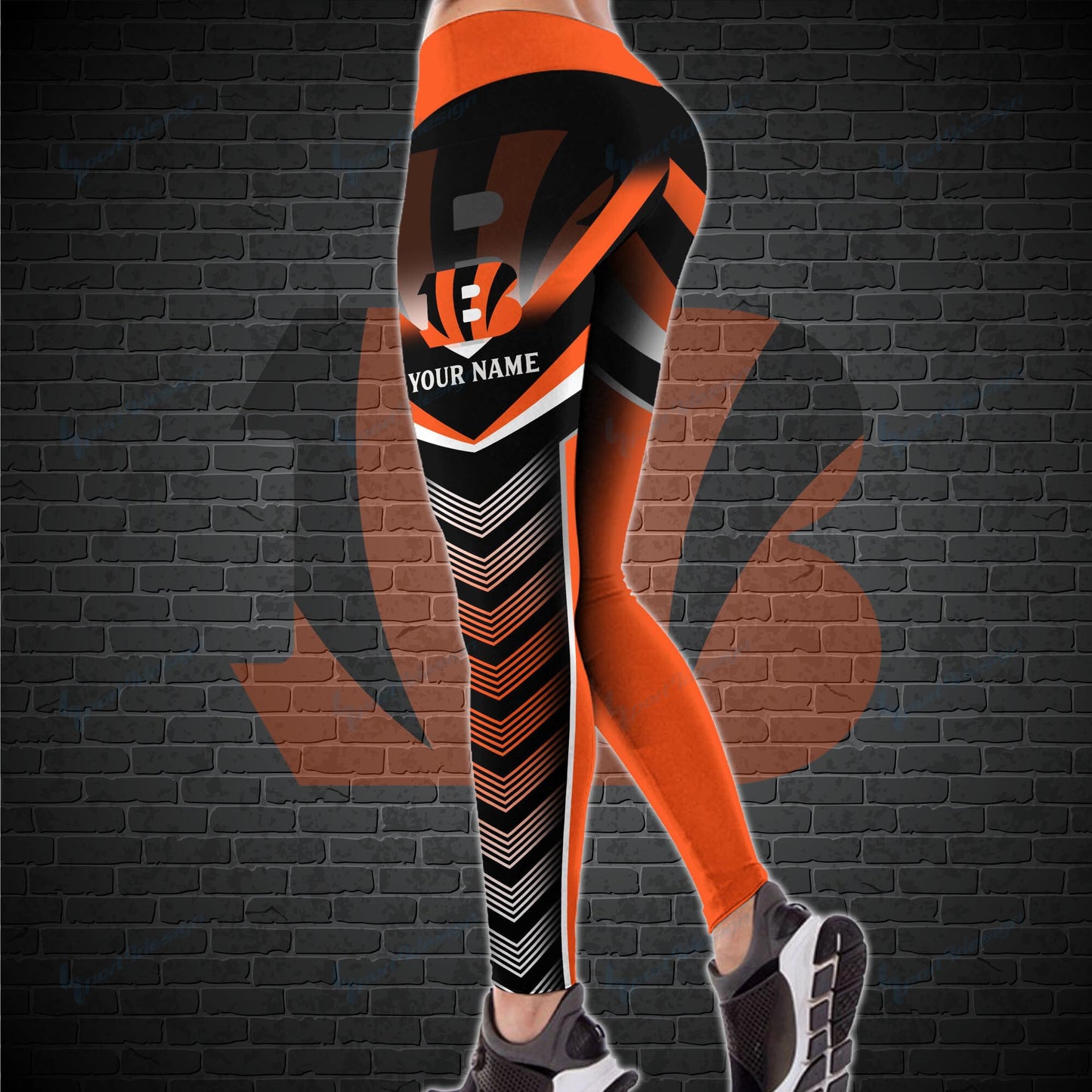 Cincinnati Bengals Personalized Leggings And Tank Top BG07