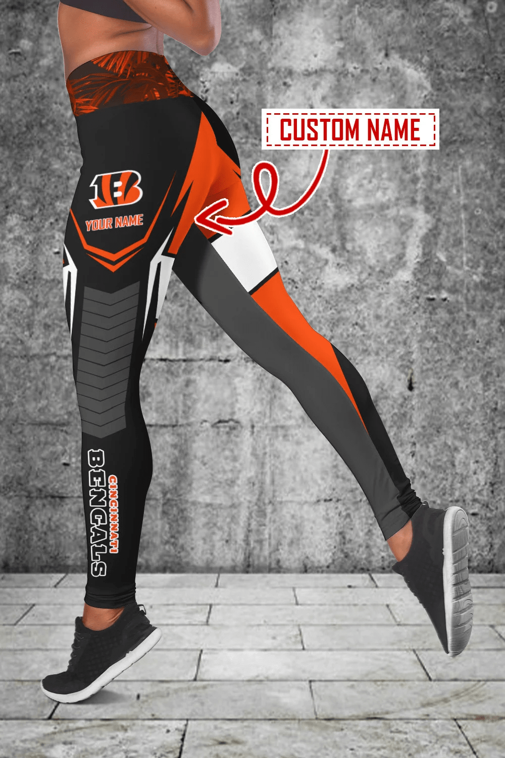 Cincinnati Bengals Personalized Leggings And Tank Top BG99
