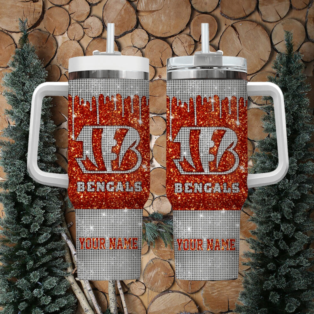 Cincinnati Bengals Personalized 40oz Stanley Tumbler AZC40OZT006