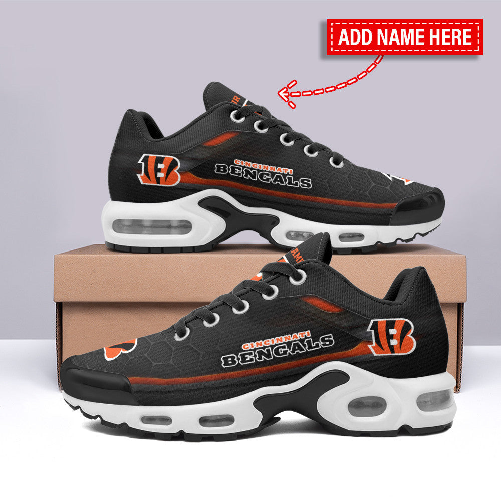 Cincinnati Bengals Personalized Plus T-N Youth Sneakers BG114