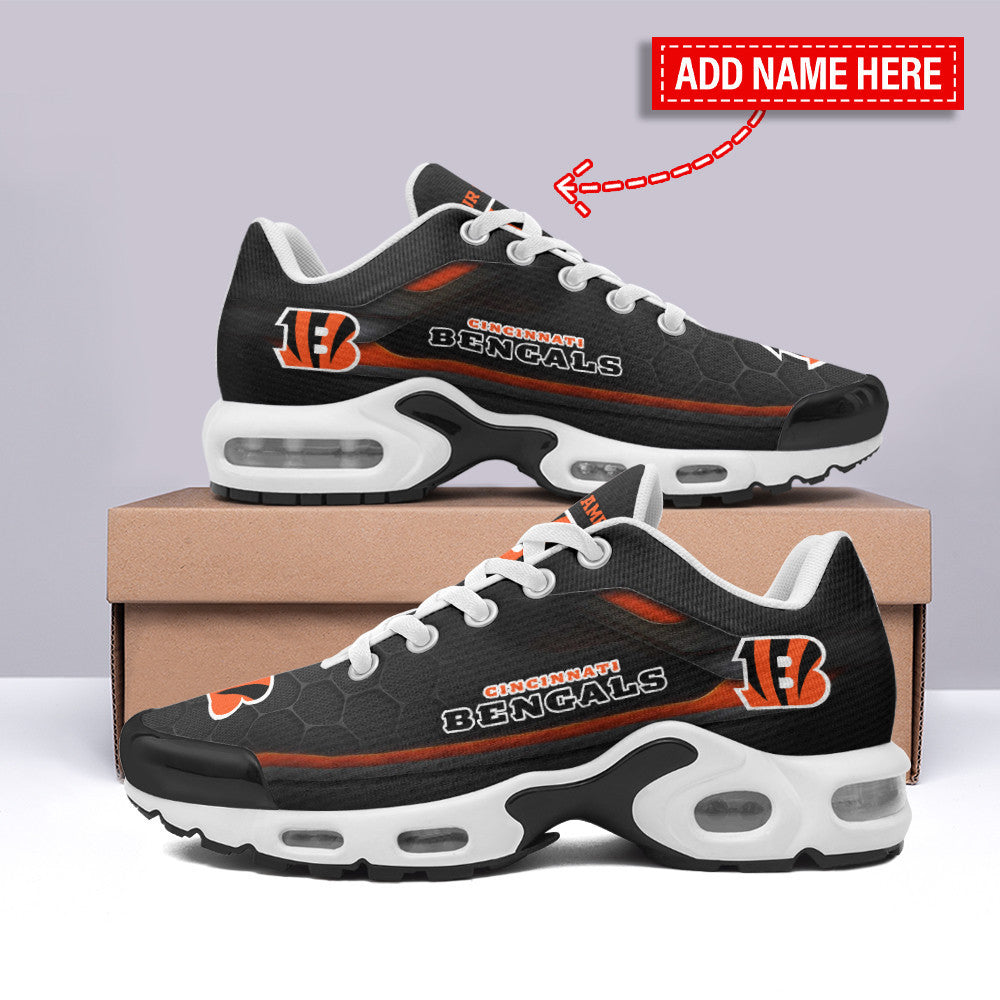 Cincinnati Bengals Personalized Plus T-N Youth Sneakers BG114