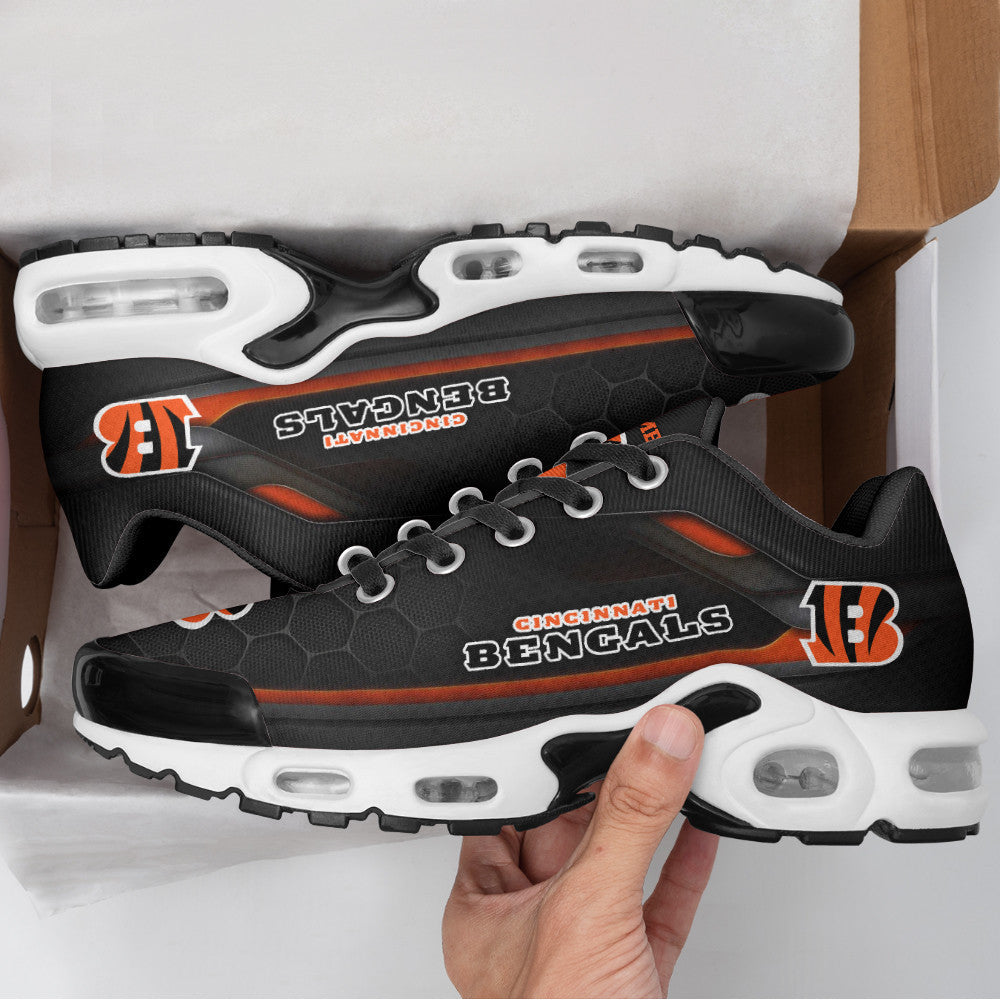 Cincinnati Bengals Personalized Plus T-N Youth Sneakers BG114