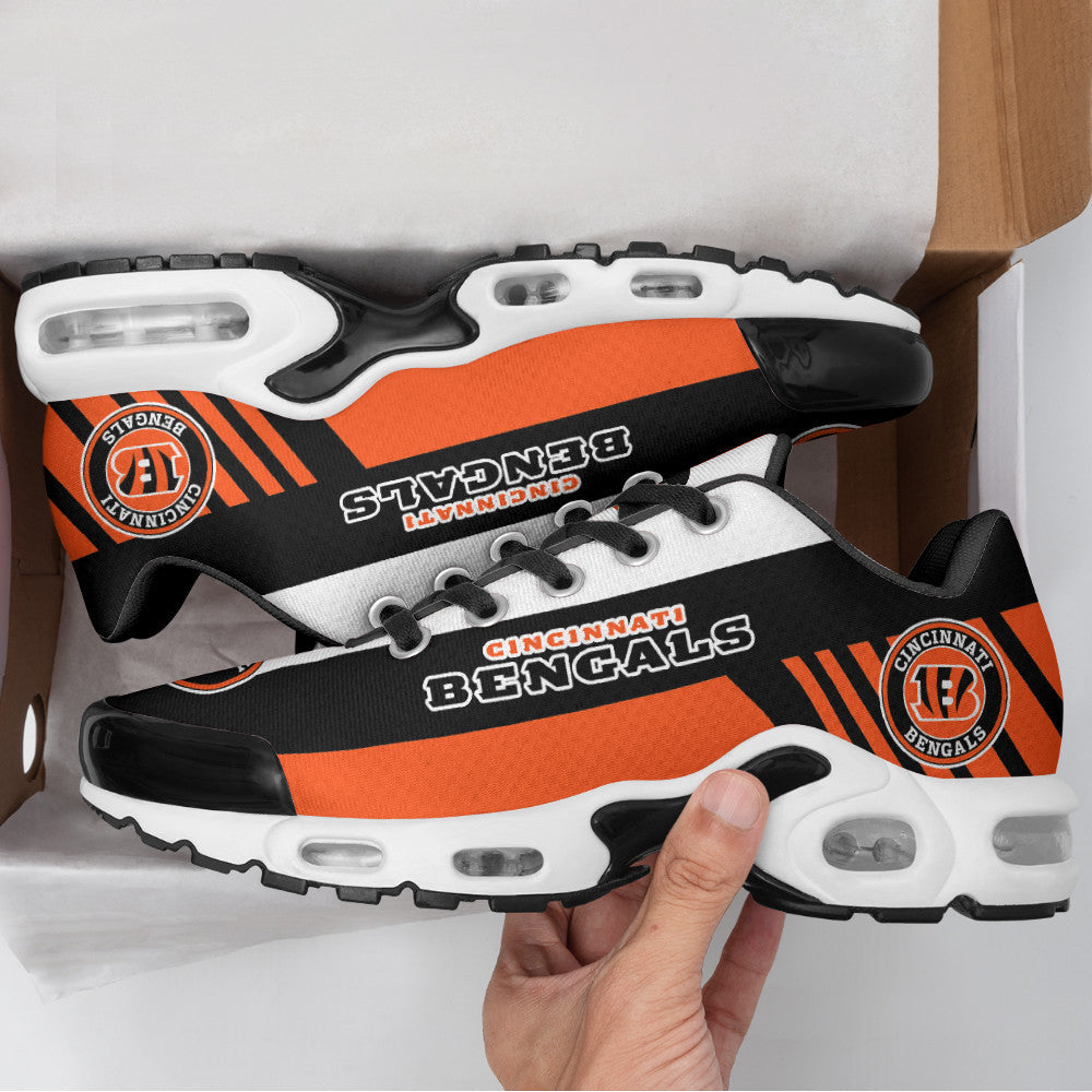 Cincinnati Bengals Personalized Plus T-N Youth Sneakers BG118
