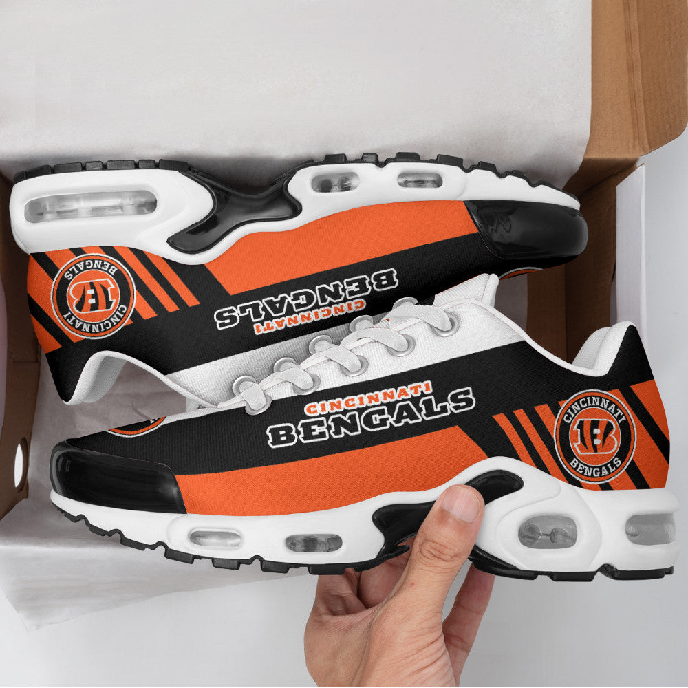 Cincinnati Bengals Personalized Plus T-N Youth Sneakers BG118