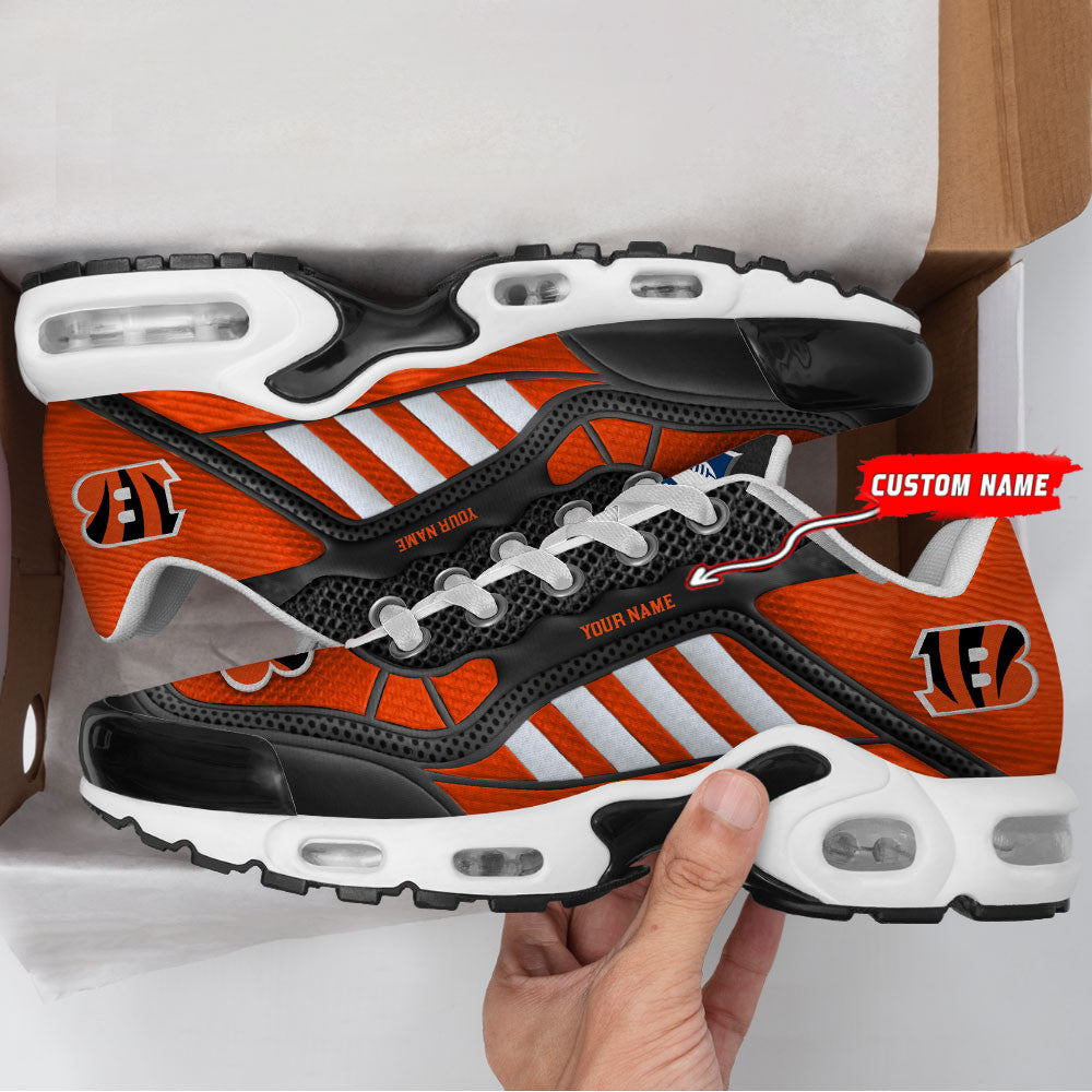 Cincinnati Bengals Personalized Plus T-N Youth Sneakers BG141