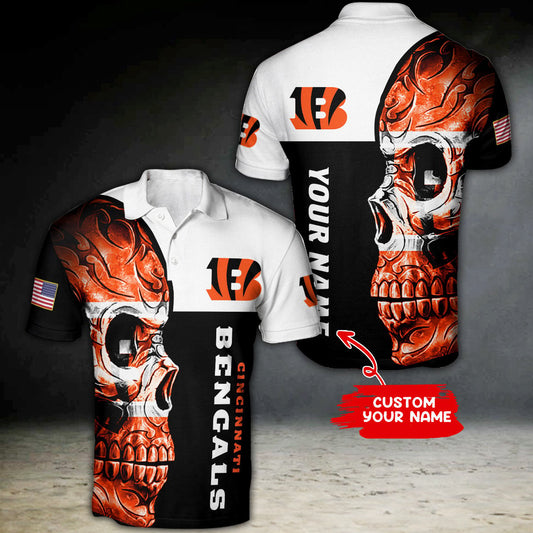 Cincinnati Bengals Personalized Polo T-shirt BG12