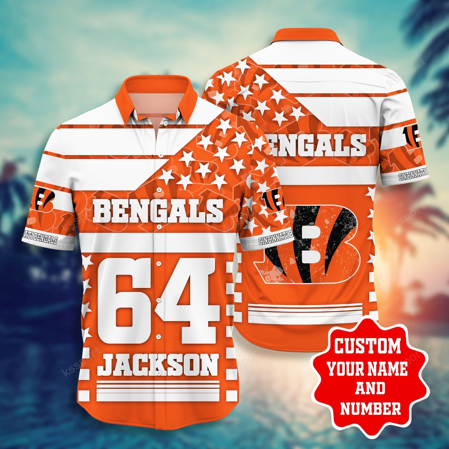 Cincinnati Bengals Personalized Shirt and Shorts BG225