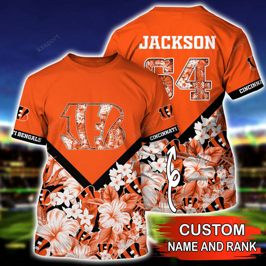 Cincinnati Bengals Personalized Shirt and Shorts BG275