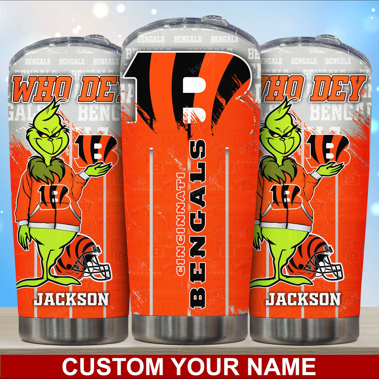 Cincinnati Bengals Personalized Tumbler BG95