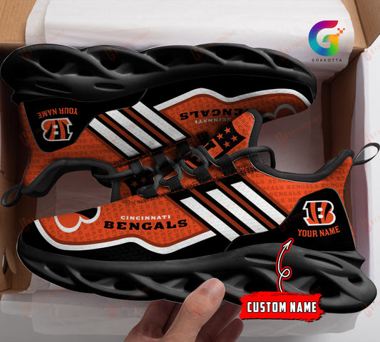 Cincinnati Bengals Personalized Yezy Running Sneakers 128