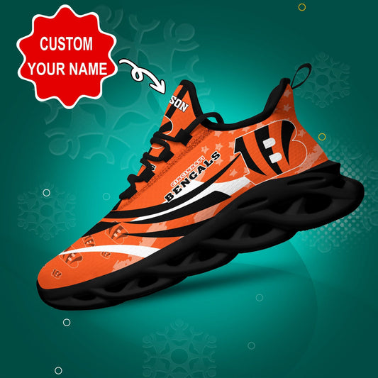 Cincinnati Bengals Personalized Yezy Running Sneakers 395
