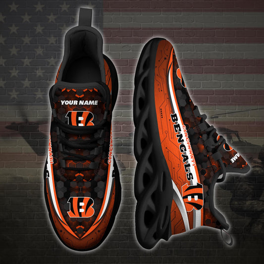 Cincinnati Bengals Personalized Yezy Running Sneakers 89