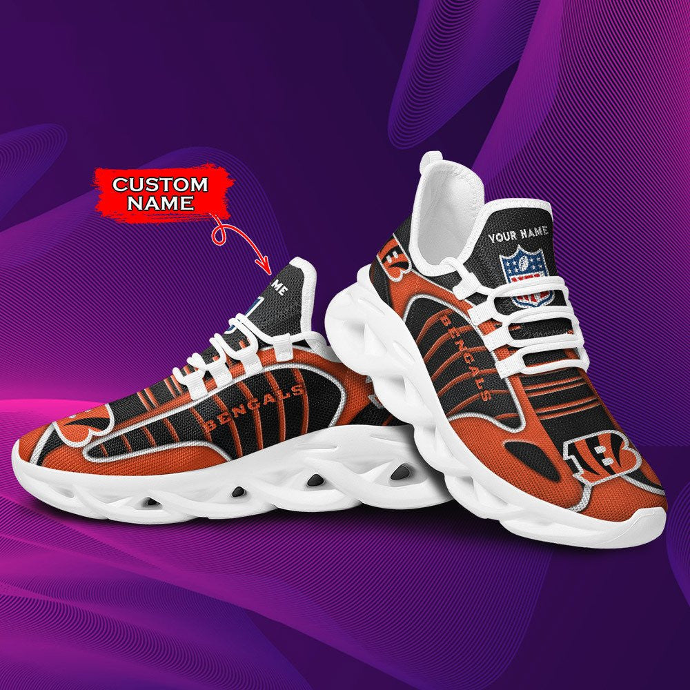 Cincinnati Bengals Personalized Yezy Running Sneakers BG148