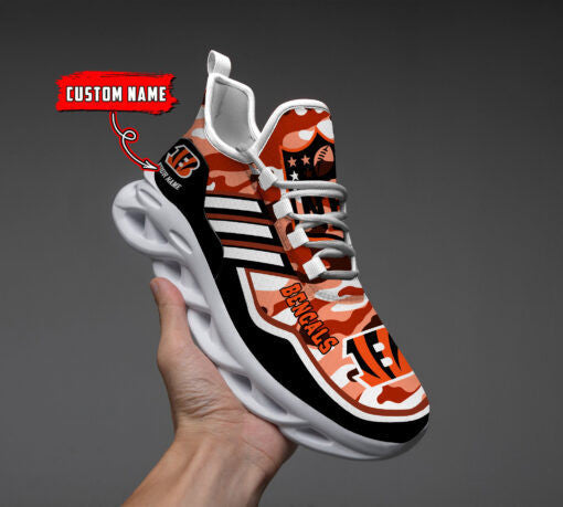 Cincinnati Bengals Personalized Yezy Running Sneakers BG211
