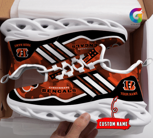 Cincinnati Bengals Personalized Yezy Running Sneakers BG326