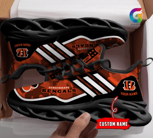 Cincinnati Bengals Personalized Yezy Running Sneakers BG326