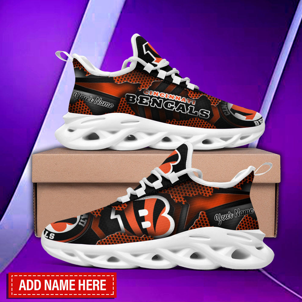 Cincinnati Bengals Personalized Yezy Running Sneakers BG773